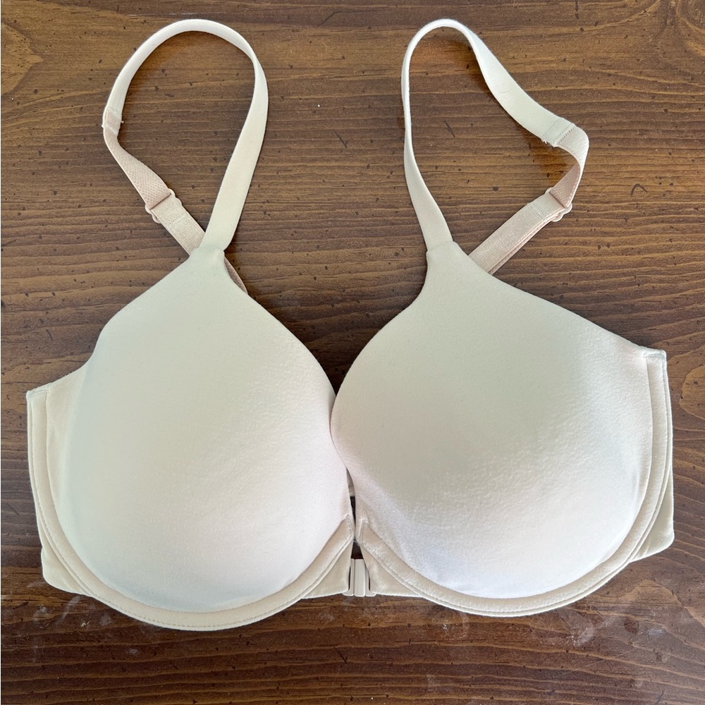 Wacoal Front Close Bra Tshirt Bra Underwire Bra Beige 32dd